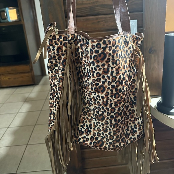 Fringe cheetah bag - Picture 2 of 3